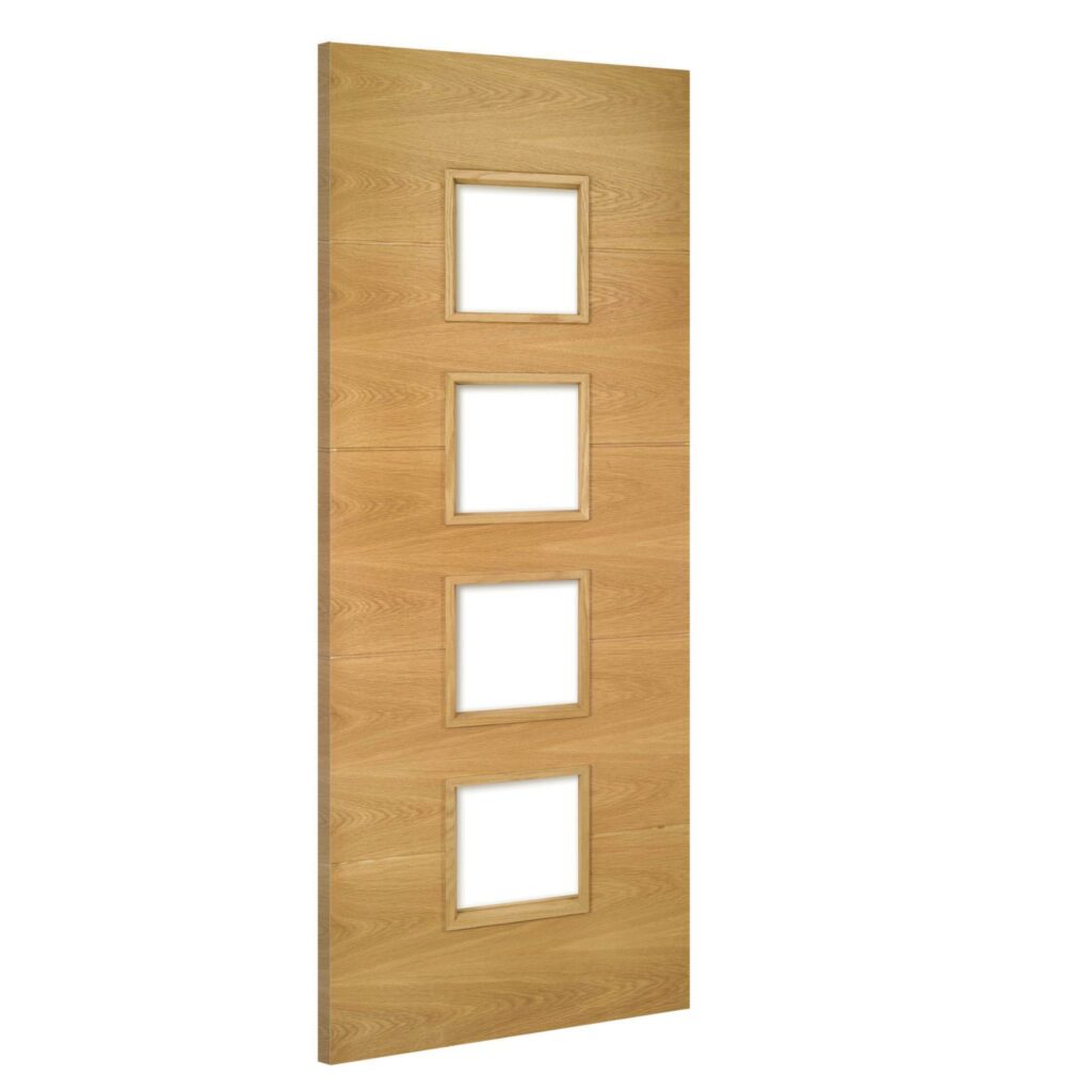 Augusta glazed interior oak fire door