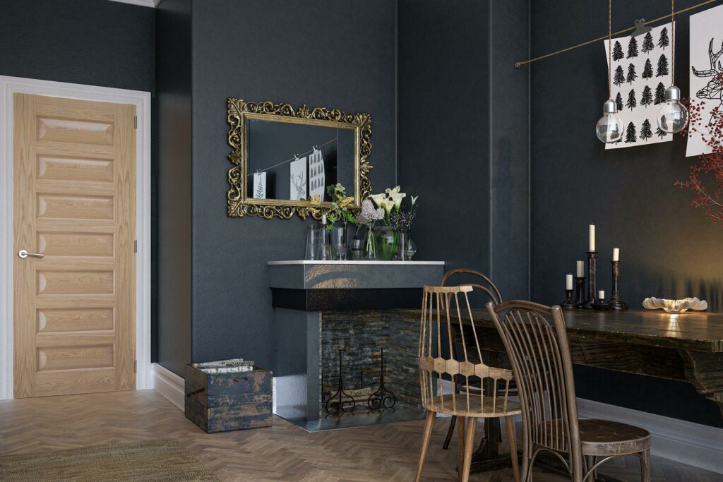 Biarritz interior oak fire door