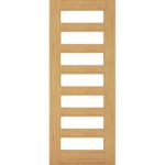 Biarritz glazed interior oak door