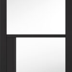 BLACK CHELSEA 4L CLEAR GLAZED INTERNAL DOOR