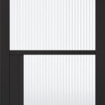 BLACK CHELSEA 4L REEDED GLASS INTERNAL DOOR