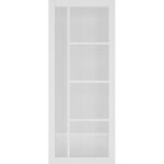 Brixton White Primed Glazed Door