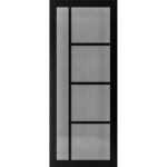 Brixton Black Tinted Glazed Prefinished Door