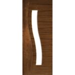 Cadiz glazed interior walnut door