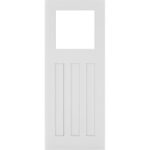 Cambridge glazed interior white primed door