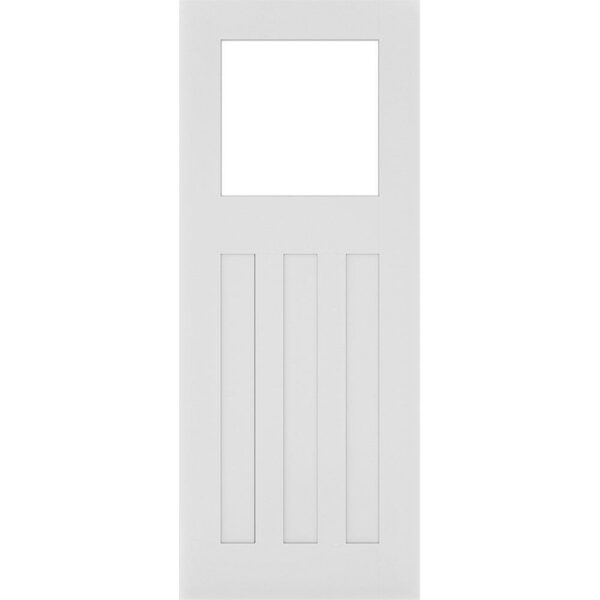 Cambridge glazed interior white primed door Crown Doors