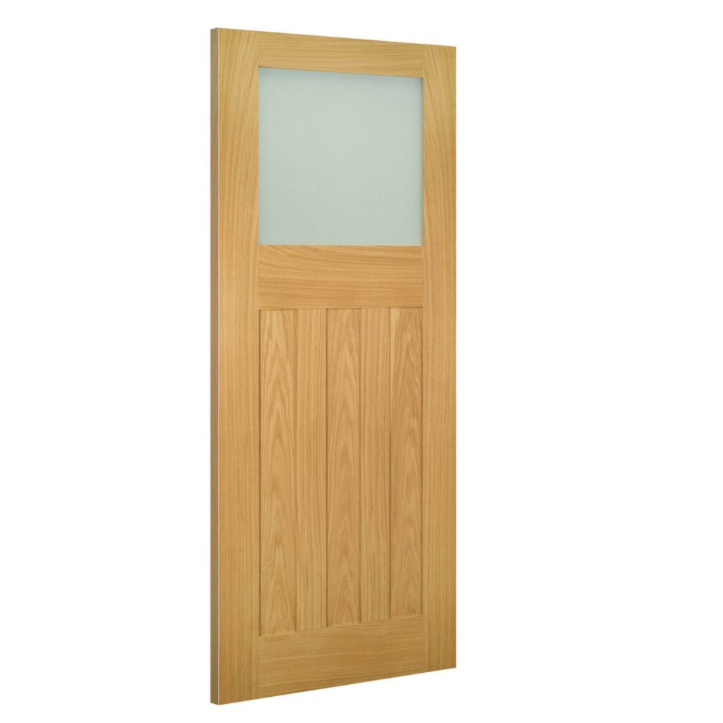 Cambridge glazed interior oak door