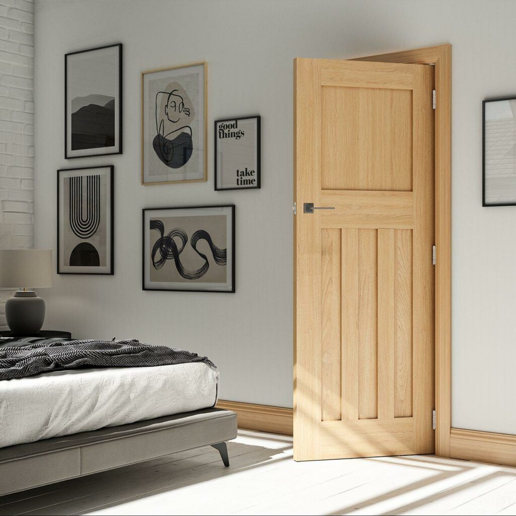 Cambridge interior oak fire door