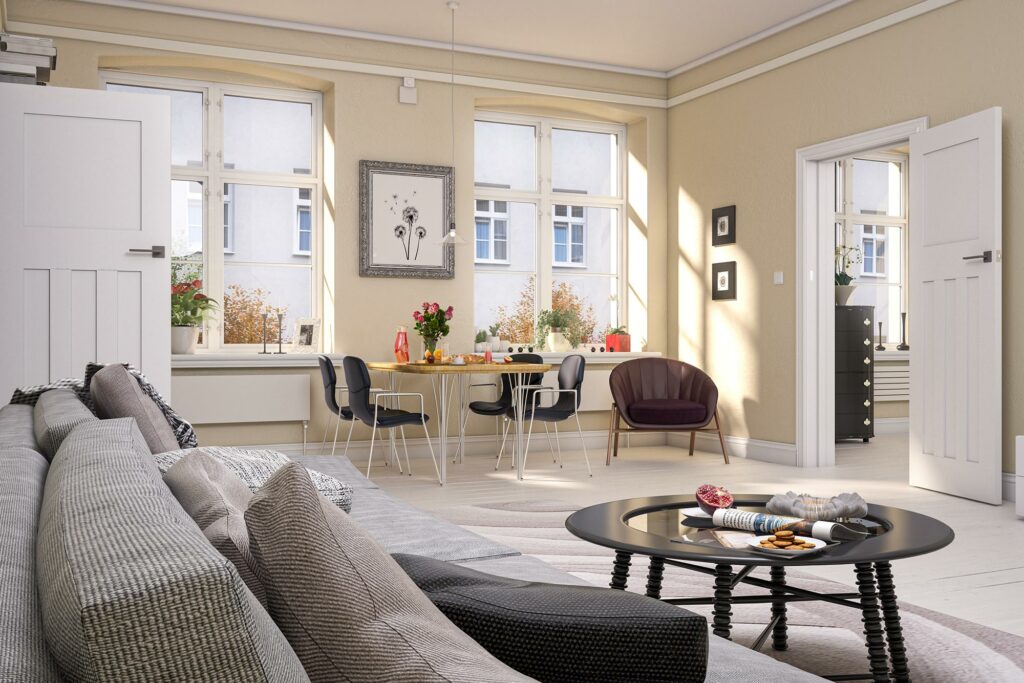 Cambridge interior white primed door