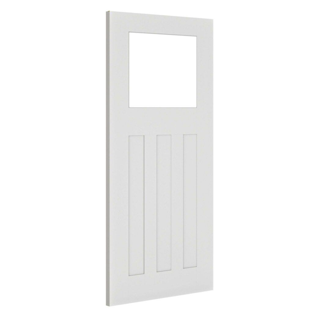 Cambridge glazed interior white primed door