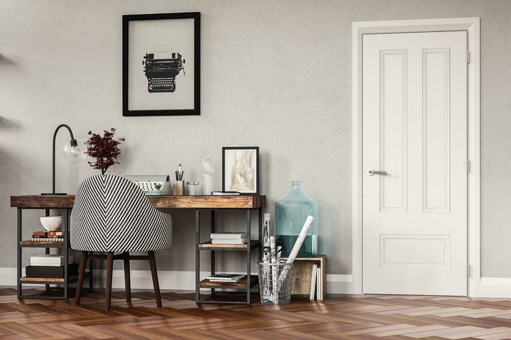 Canterbury interior white primed door