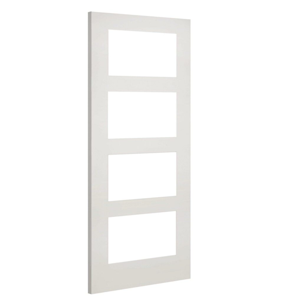 Coventry clear glazed interior white primed door
