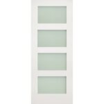 Coventry obscure glazed interior white primed door