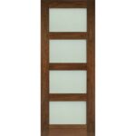 Coventry obscure glazed interior walnut door