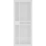 Dalston White Primed Glazed Door