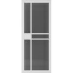 Dalston White Primed Tinted Glazed Door