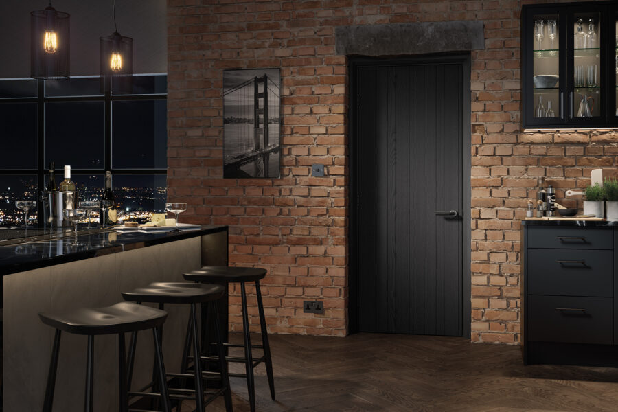 DARK CHARCOAL MONTREAL SOLID INTERNAL DOOR