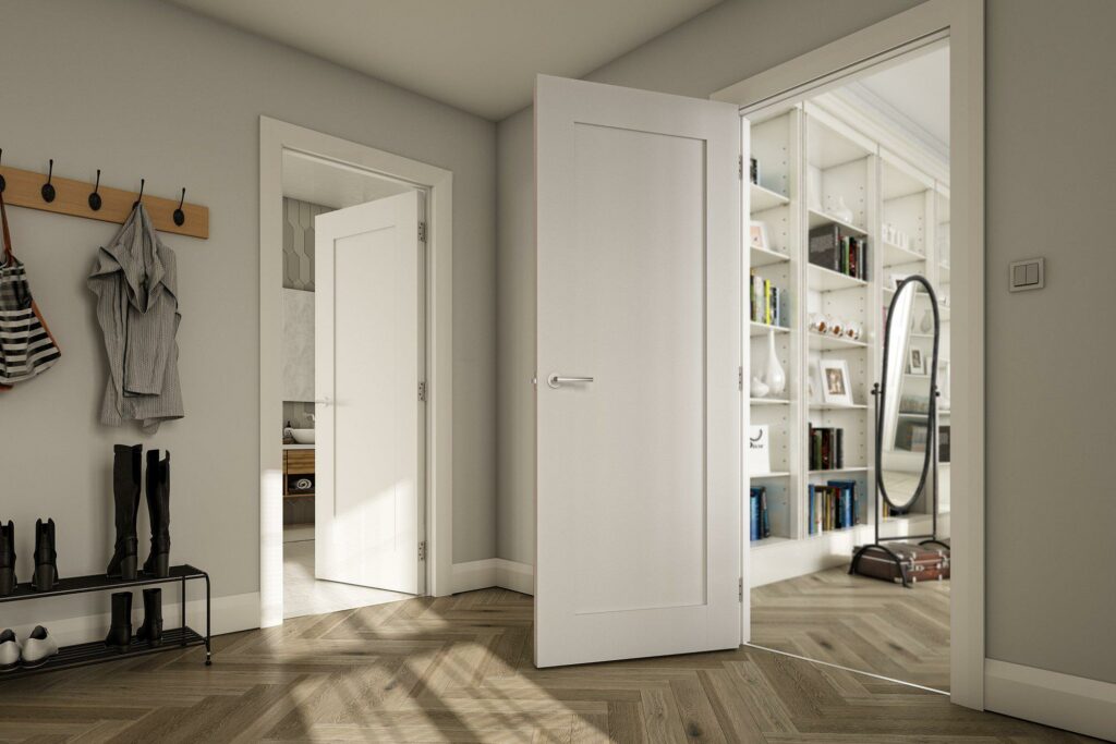 Denver interior white primed fire door