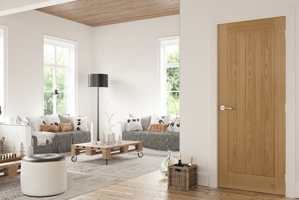 Ely prefinished interior oak door