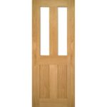 Eton glazed interior oak door