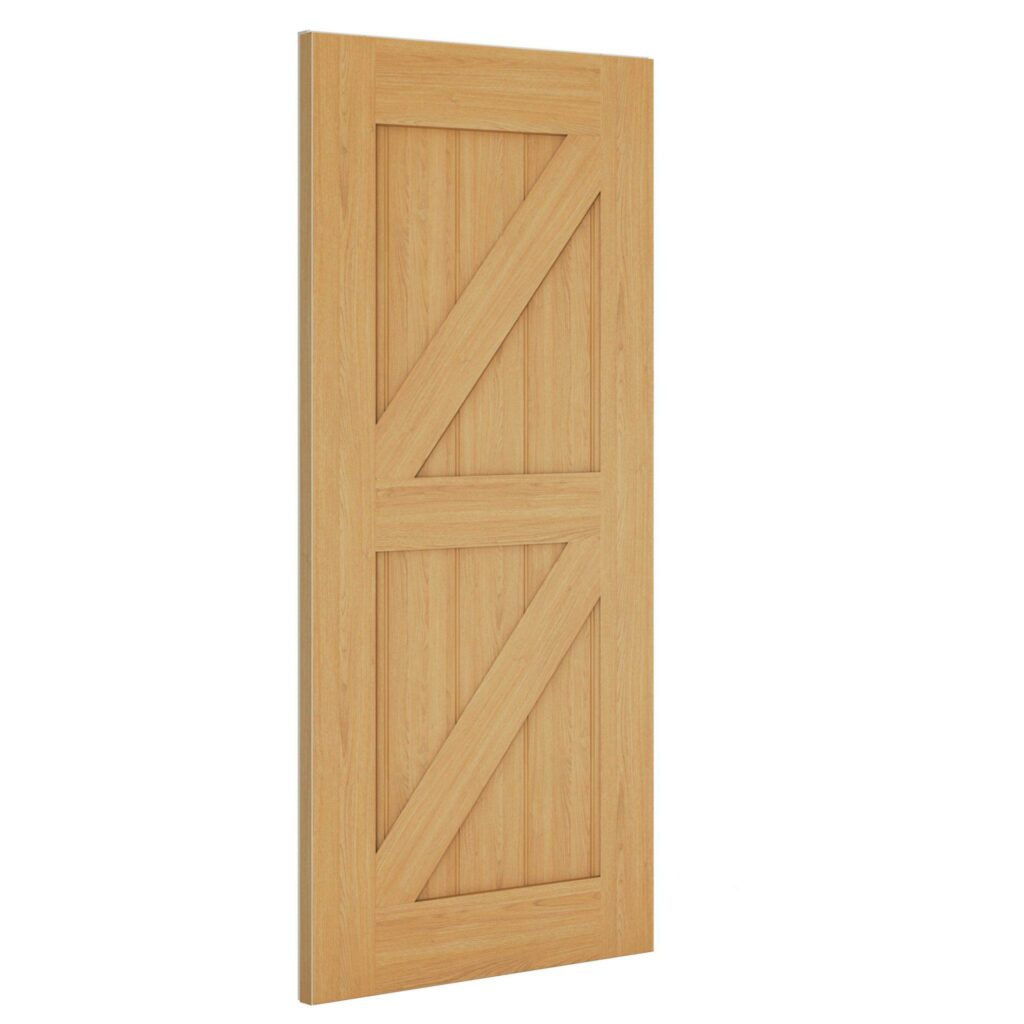 Galway Ledge & Brace interior oak door
