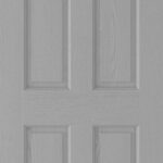 TEXTURED 4 PANEL PANEL GREY MOULDED