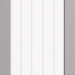 TEXTURED VERTICAL 1 LIGHT GLAZED GREY MOULDED