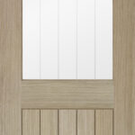 LIGHT GREY BELIZE PREFINISHED 1 LIGHT WITH SILKSCREEN GLASS (HALF LIGHT)