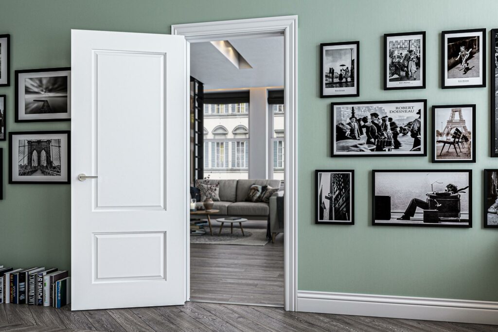 Madison interior white primed door