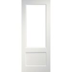 Madison glazed interior white primed door