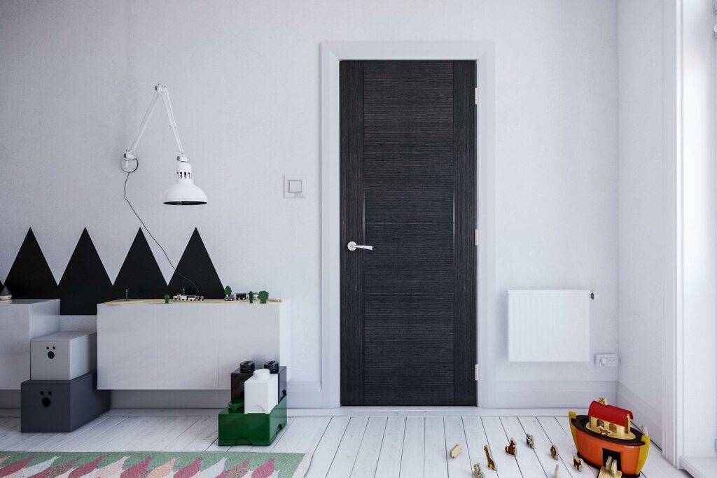 Montreal interior Dark grey ash fire door