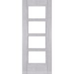 Montreal glazed interior light grey ash door