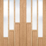 PAIRS OAK COVENTRY WITH CLEAR GLASS PREFINISHED