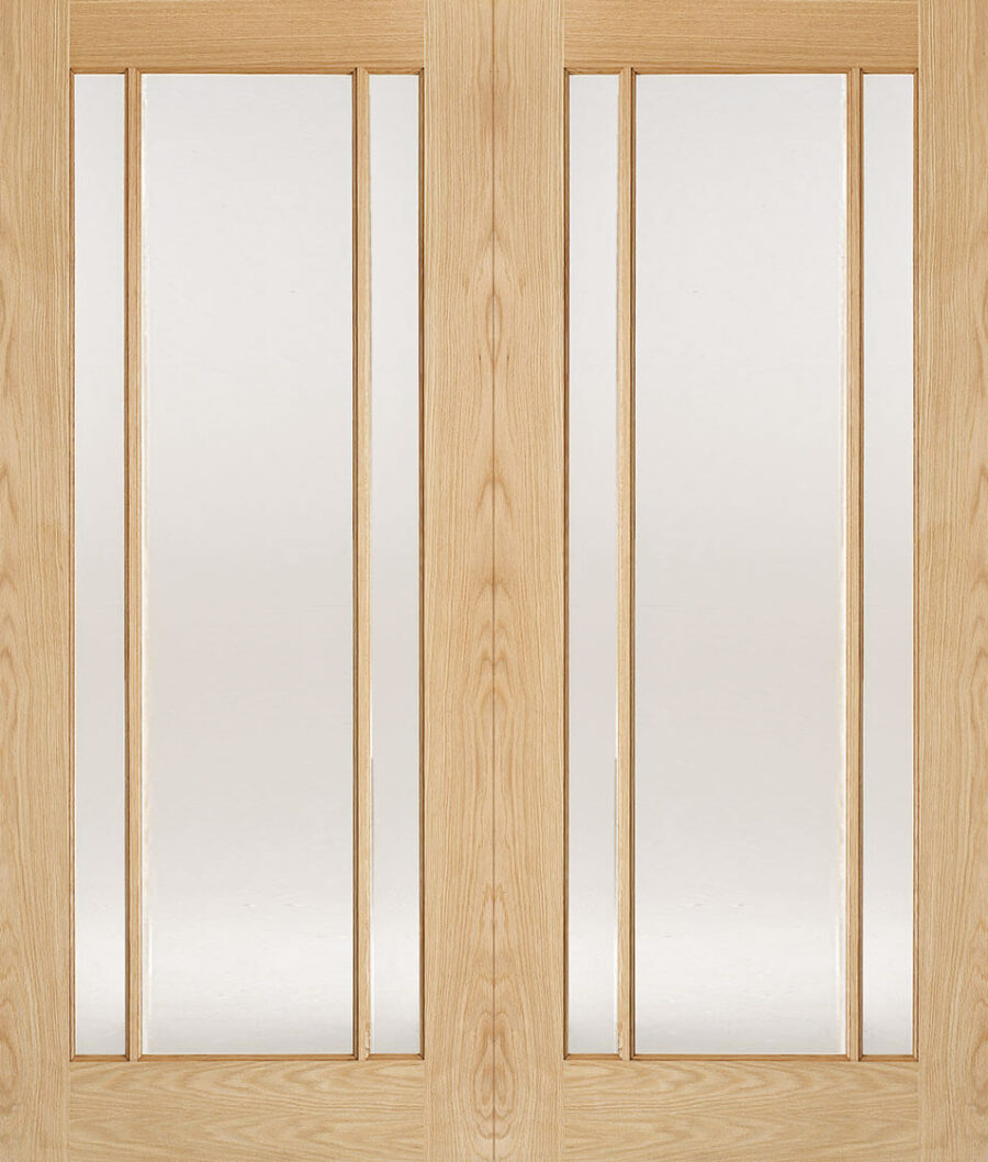 PAIRS OAK LINCOLN CLEAR GLASS