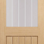 PREFINISHED OAK MEXICANO 1 LIGHT WITH SILKSCREEN GLASS (HALF LIGHT) FD30