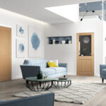 OAK MEXICANO 1 LIGHT WITH SILKSCREEN GLASS (HALF LIGHT)