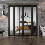 GREENWICH 6' BLACK ROOM DIVIDER