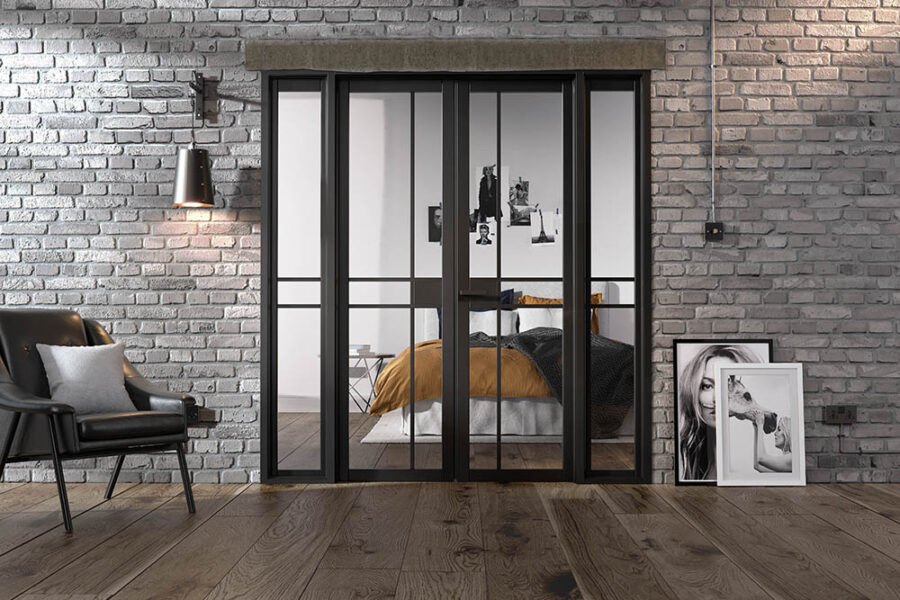 GREENWICH 6' BLACK ROOM DIVIDER