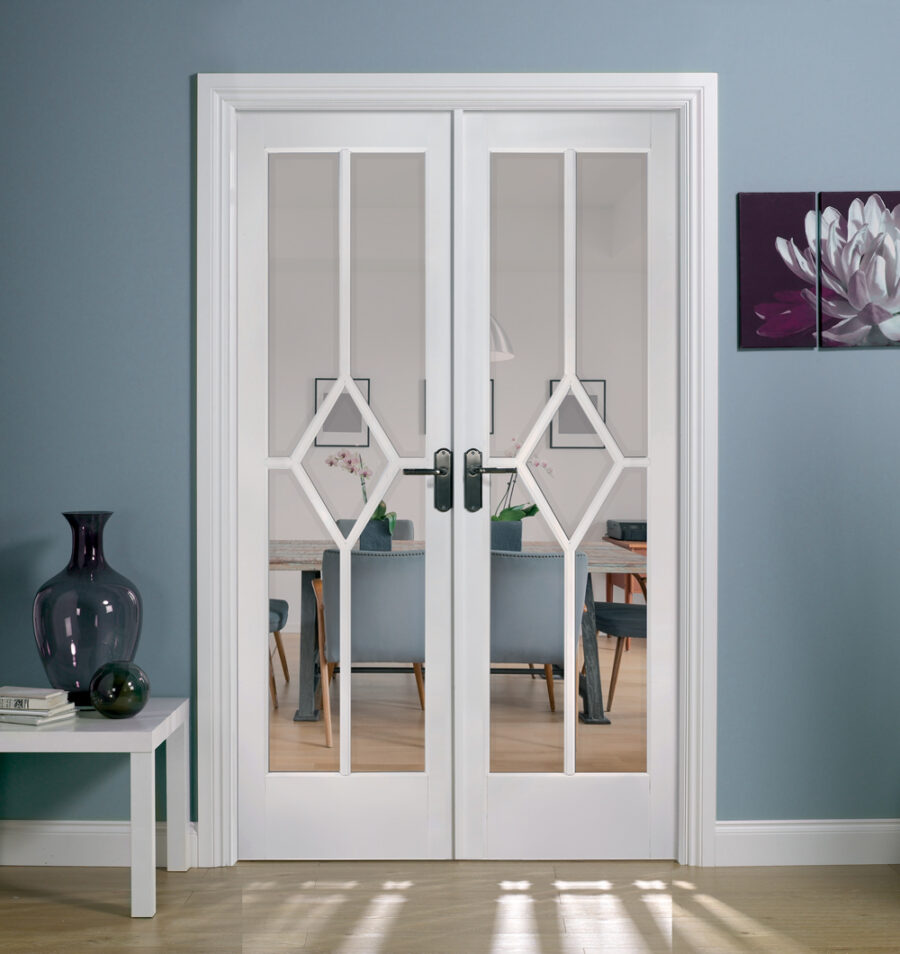 WHITE PRIME REIMS (PRIMED DIAMOND) ROOM DIVIDER SET