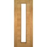 Seville glazed interior oak door