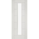 Seville glazed interior white primed fire door