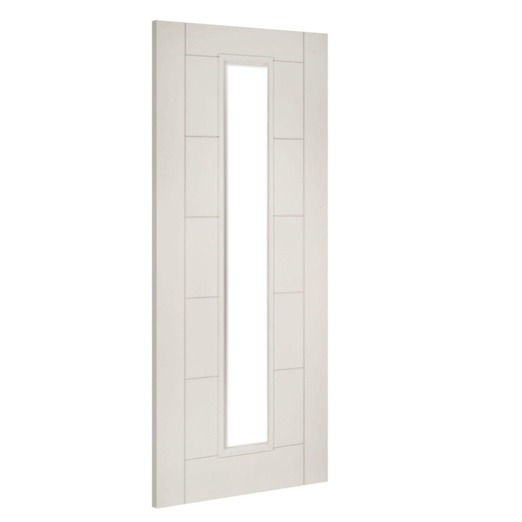 Seville glazed interior white primed door