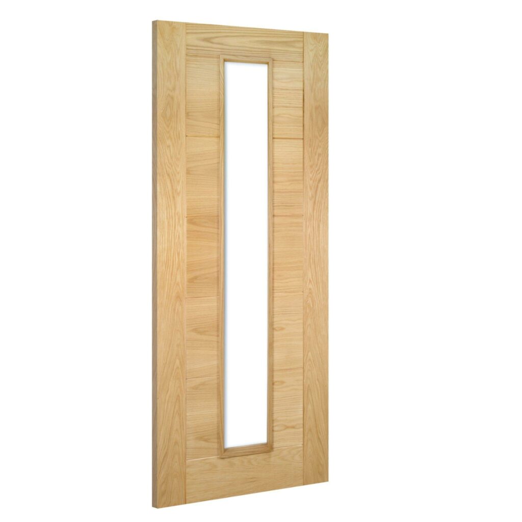 Seville glazed interior oak door