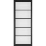 Shoreditch Black Glazed Prefinished Door