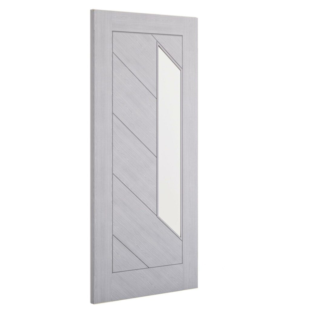 Torino glazed interior light grey ash fire door