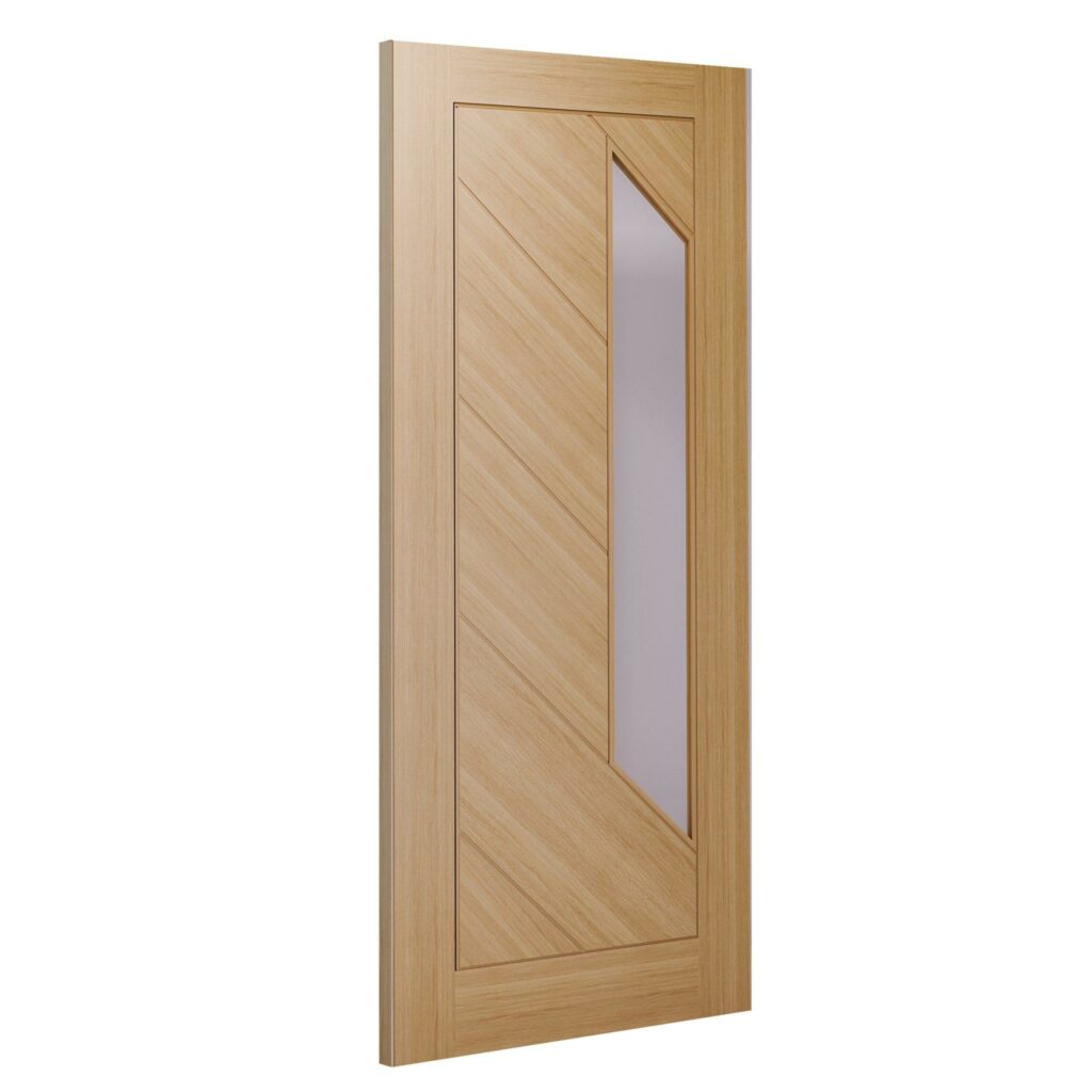 Torino glazed interior oak fire door