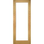 Walden clear glazed interior oak door