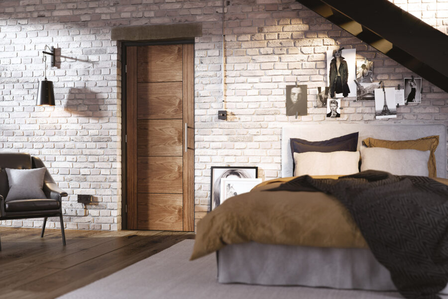 WALNUT VANCOUVER SOLID INTERNAL FIREDOOR