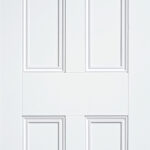 WHITE 4 PANEL WITH BOLECTIONAL MOULDS