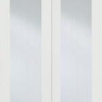 PAIRS WHITE PRIMED PATTERN 20 WITH CLEAR GLASS